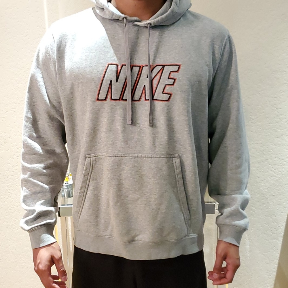 Nike Gray Men's Hoodie Large